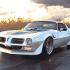 White Trans Am Car Diamond Painting