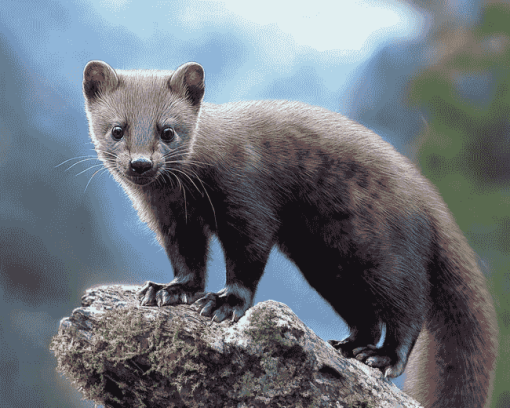 Wild Marten Animal Diamond Painting