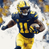 Wolverine Football Legend Diamond Painting