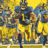 Wolverine Football Stars Diamond Painting