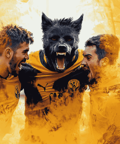 Wolves FC Football Diamond Painting