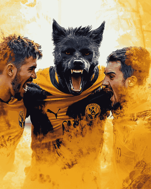 Wolves FC Football Diamond Painting