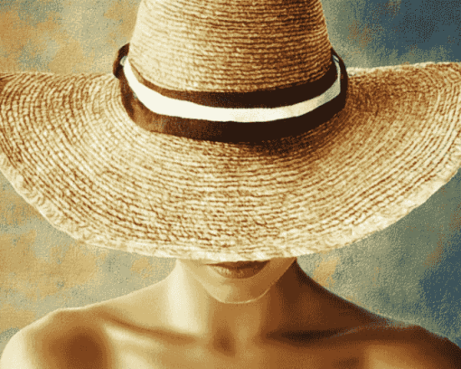 Woman's Straw Hat Diamond Painting