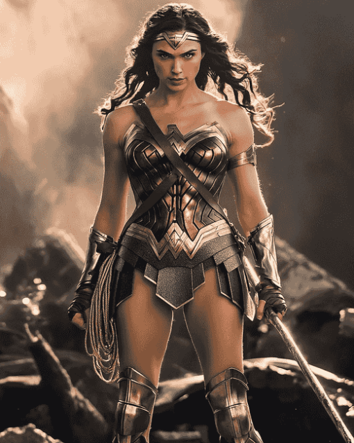 Wonder Woman Movie Art Diamond Painting