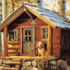 Woods Cabins Diamond Painting