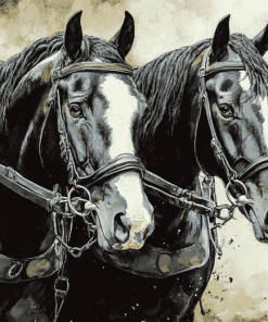 Workhorse Animal Diamond Painting