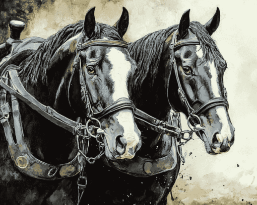 Workhorse Animal Diamond Painting