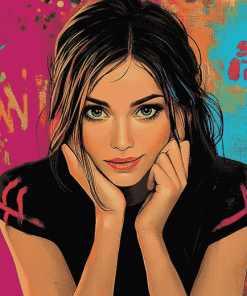 Wow Girl Pop Art Diamond Painting