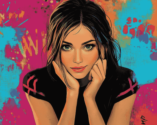 Wow Girl Pop Art Diamond Painting