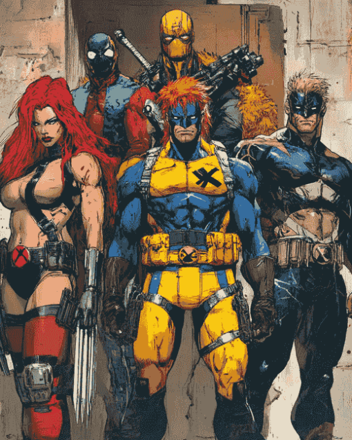 X-Force Superheroes Diamond Painting