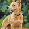 Yellow Carolina Dog Diamond Painting