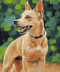 Yellow Carolina Dog Diamond Painting