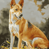 Yellow Carolina Dog Diamond Painting