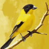 Yellow Finch Bird Diamond Painting