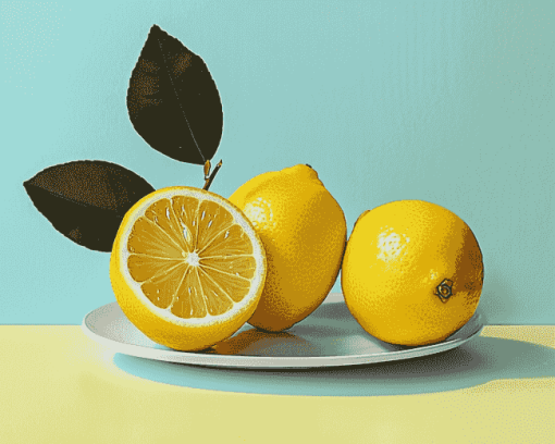 Yellow Lemons Fruit Diamond Painting