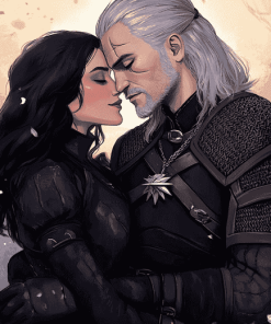 Yennefer and Geralt Romance Diamond Painting