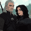 Yennefer and Geralt in The Witcher Diamond Painting