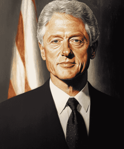 Young Bill Clinton Politician Diamond Painting