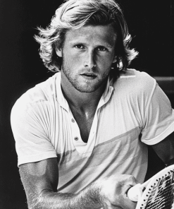 Young Bjorn Borg Tennis Icon Diamond Painting