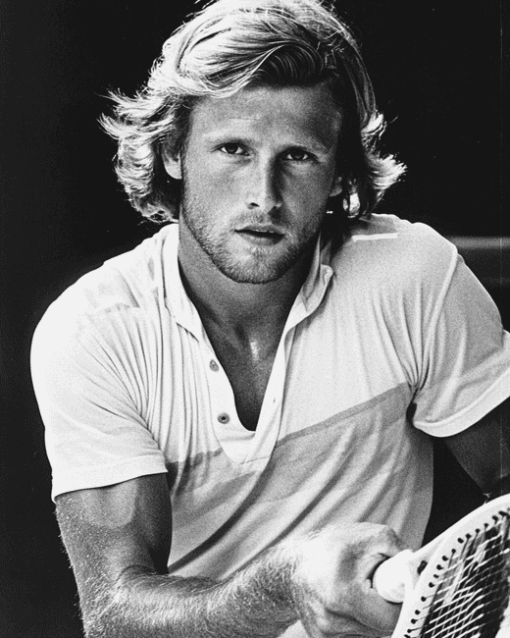 Young Bjorn Borg Tennis Icon Diamond Painting