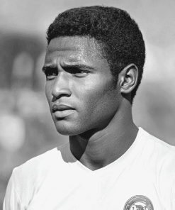 Young Eusebio Black White Diamond Painting