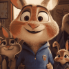 Zootopia Nick And Juddy Diamond Painting